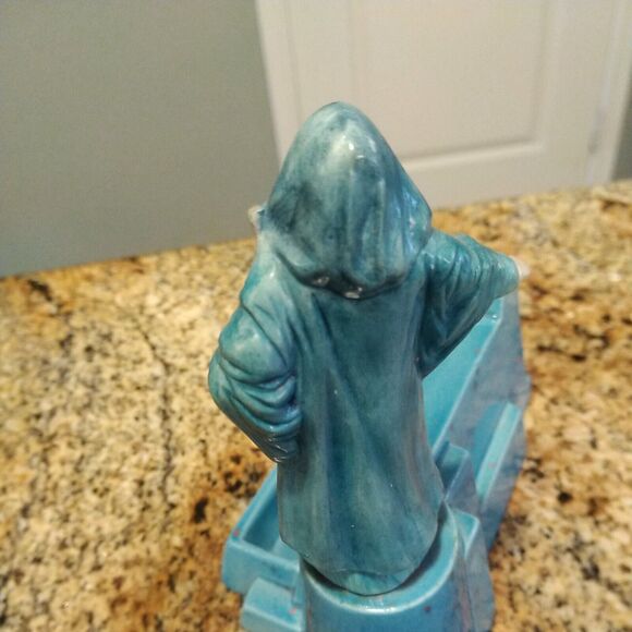 BLUE GANDOLF WIZARD CARD HOLDER CERAMIC WIZARDS FANTASY MYSTICAL Signed - Picture 10 of 12
